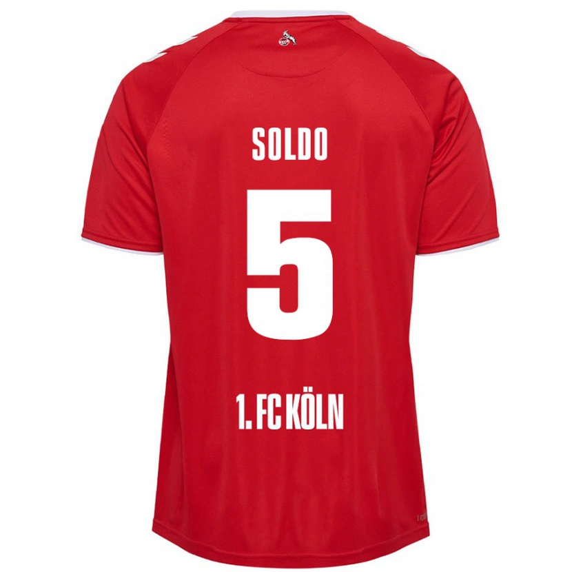 Danxen Kvinnor Nikola Soldo #5 Röd Vit Bortatröja Matchtröjor 2024/25 Tröjor T-Tröja