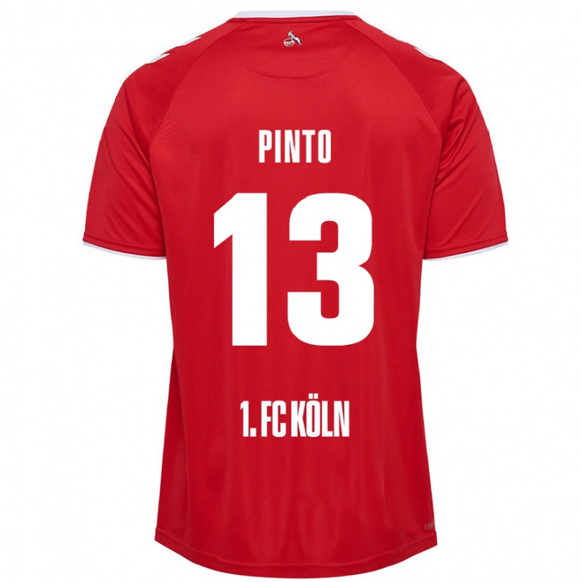 Danxen Kvinnor João Pinto #13 Röd Vit Bortatröja Matchtröjor 2024/25 Tröjor T-Tröja