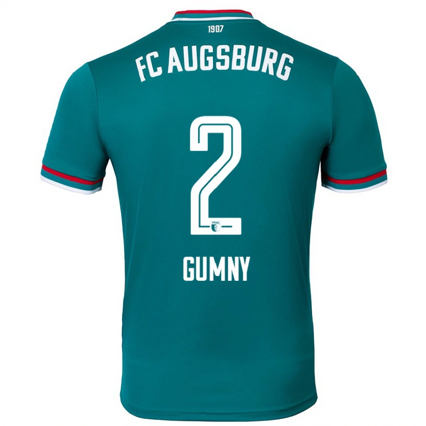 Danxen Kvinnor Robert Gumny #2 Mörkgrön Bortatröja Matchtröjor 2024/25 Tröjor T-Tröja