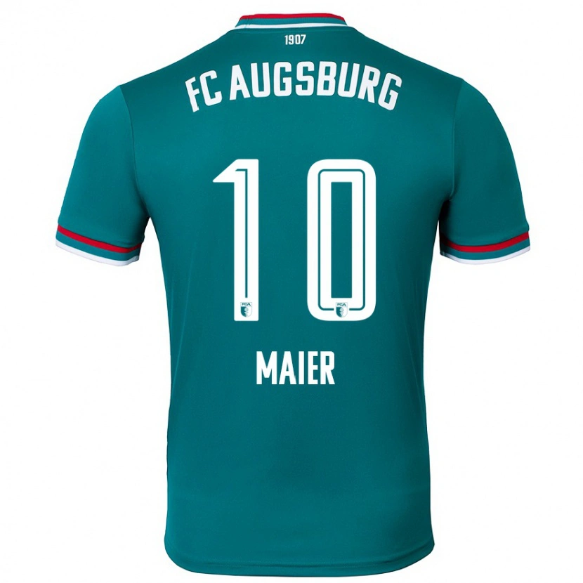 Danxen Kvinnor Arne Maier #10 Mörkgrön Bortatröja Matchtröjor 2024/25 Tröjor T-Tröja
