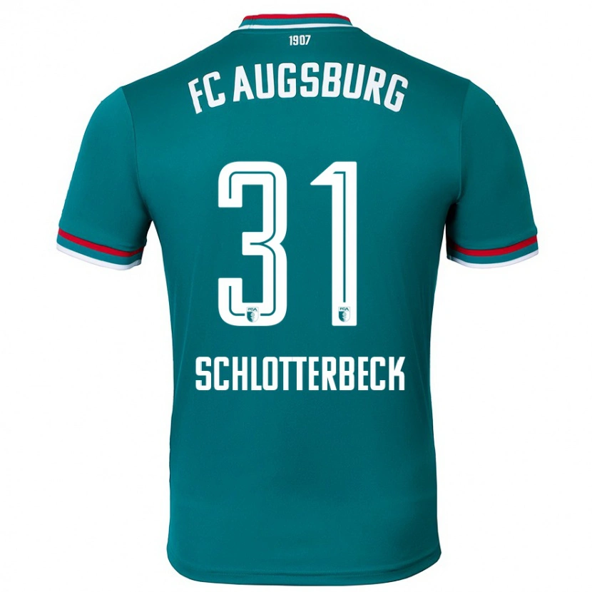 Danxen Kvinnor Keven Schlotterbeck #31 Mörkgrön Bortatröja Matchtröjor 2024/25 Tröjor T-Tröja