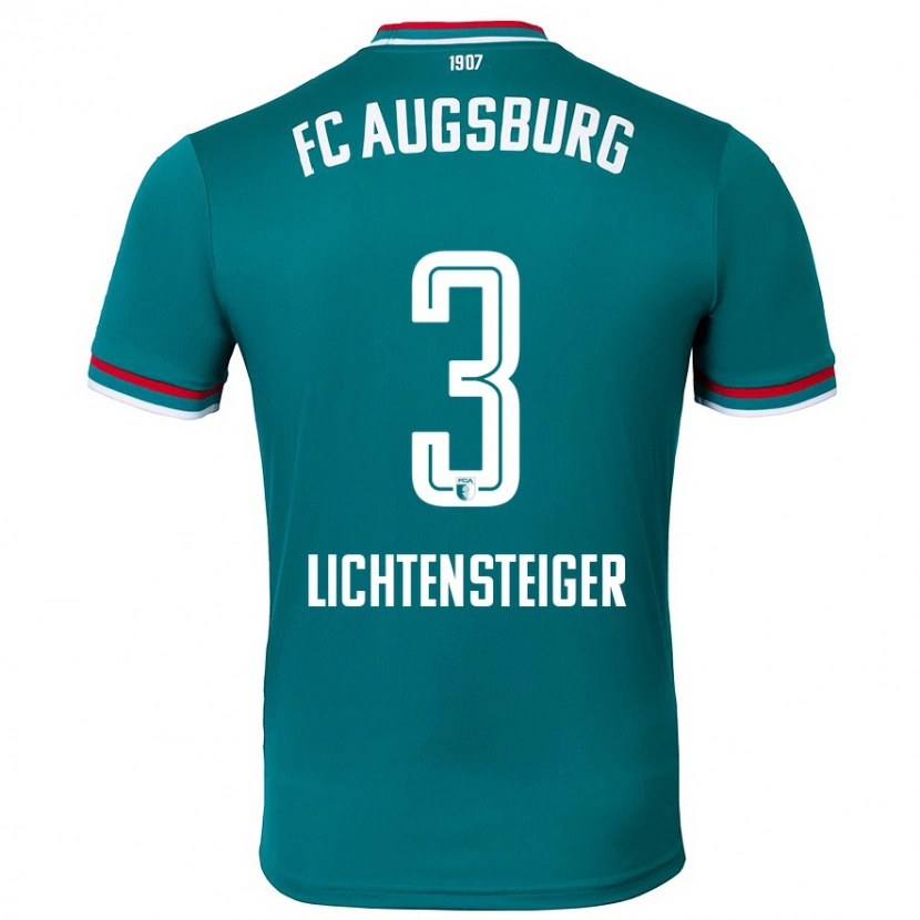 Danxen Kvinnor David Lichtensteiger #3 Mörkgrön Bortatröja Matchtröjor 2024/25 Tröjor T-Tröja