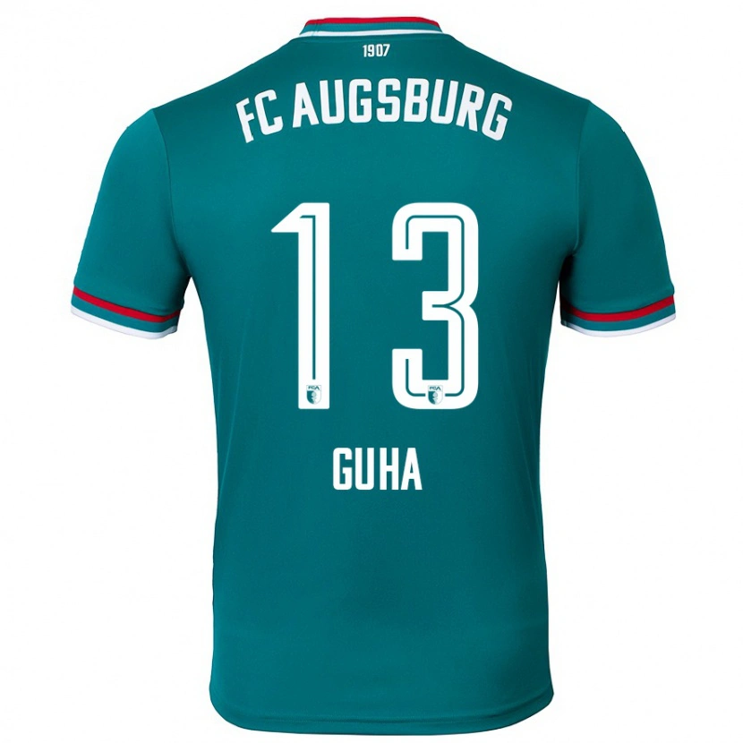 Danxen Kvinnor Felix Guha #13 Mörkgrön Bortatröja Matchtröjor 2024/25 Tröjor T-Tröja