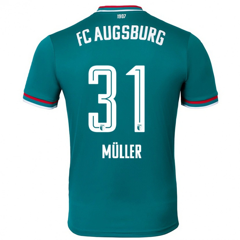 Danxen Kvinnor Noah Müller #31 Mörkgrön Bortatröja Matchtröjor 2024/25 Tröjor T-Tröja