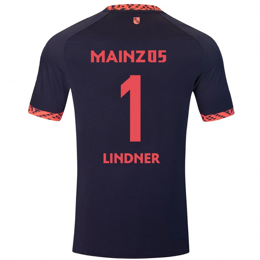 Danxen Kvinnor Sophie Lindner #1 Blå Korallröd Bortatröja Matchtröjor 2024/25 Tröjor T-Tröja