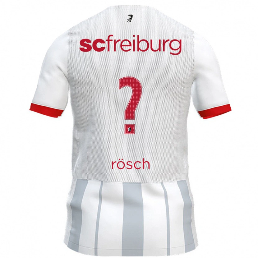 Danxen Kvinnor Nouri Rösch #0 Vit Grå Bortatröja Matchtröjor 2024/25 Tröjor T-Tröja