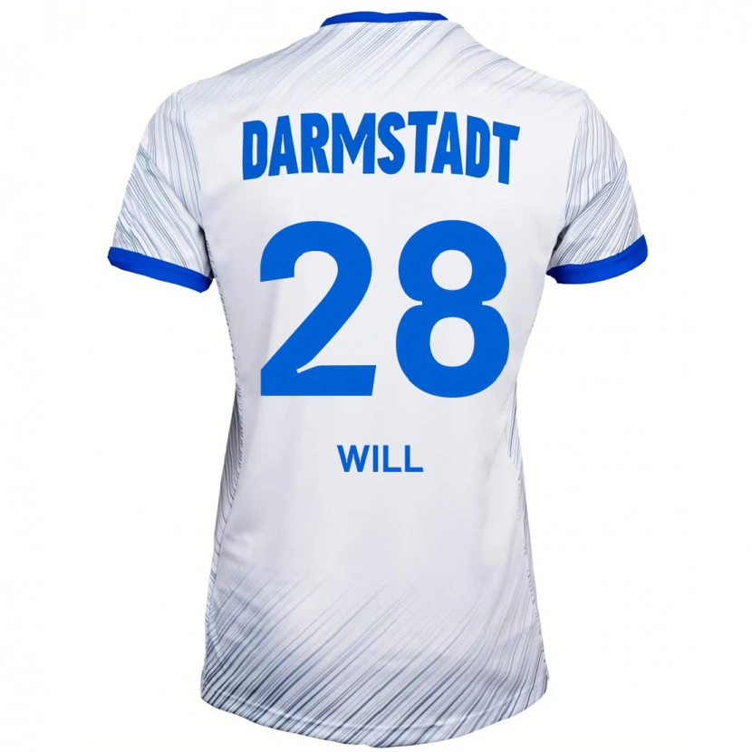 Danxen Kvinnor Paul Will #28 Vit Blå Bortatröja Matchtröjor 2024/25 Tröjor T-Tröja