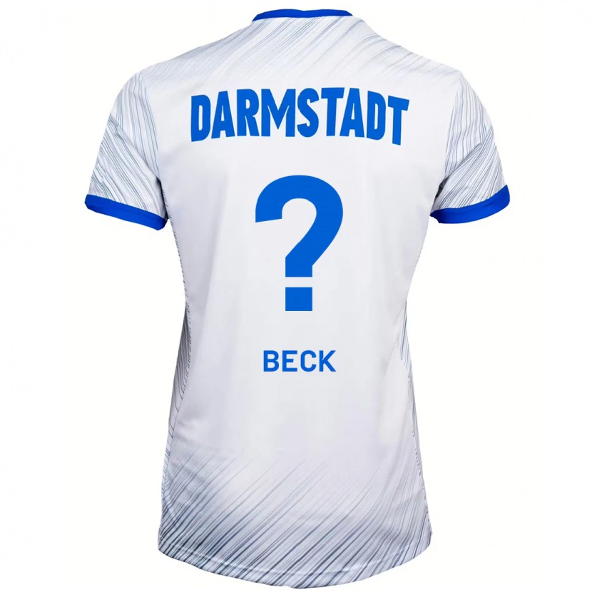 Danxen Kvinnor Kerim Beck #0 Vit Blå Bortatröja Matchtröjor 2024/25 Tröjor T-Tröja