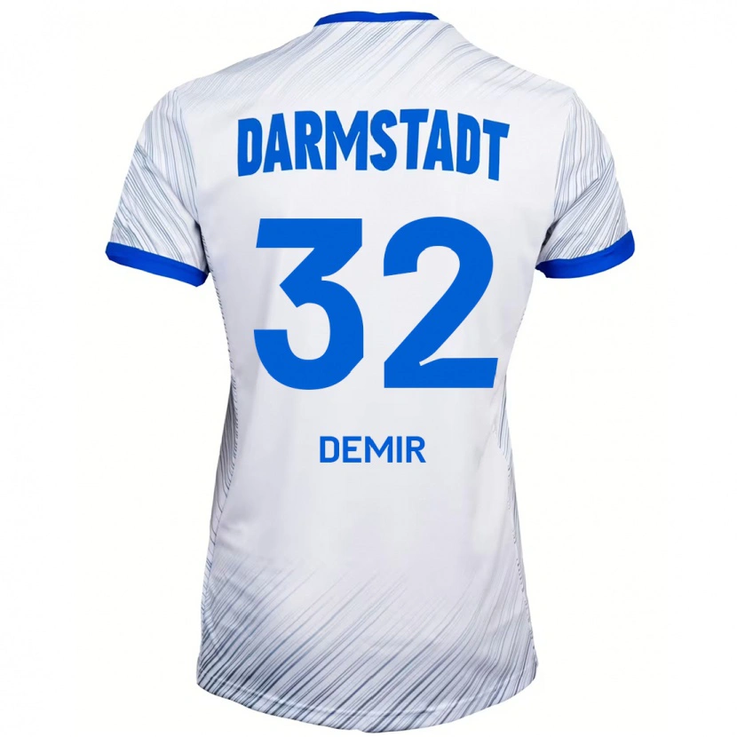 Danxen Kvinnor Lean Demir #32 Vit Blå Bortatröja Matchtröjor 2024/25 Tröjor T-Tröja