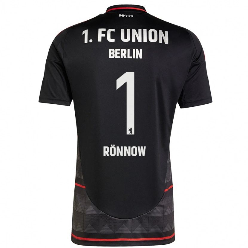 Danxen Kvinnor Frederik Rönnow #1 Svart Bortatröja Matchtröjor 2024/25 Tröjor T-Tröja
