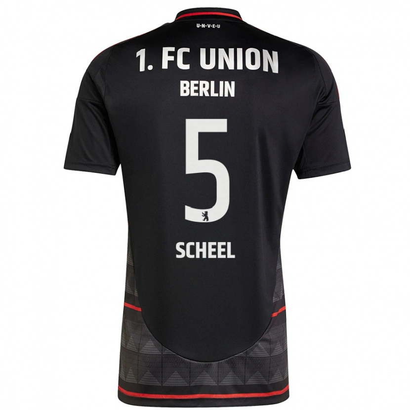 Danxen Kvinnor Luca Scheel #5 Svart Bortatröja Matchtröjor 2024/25 Tröjor T-Tröja