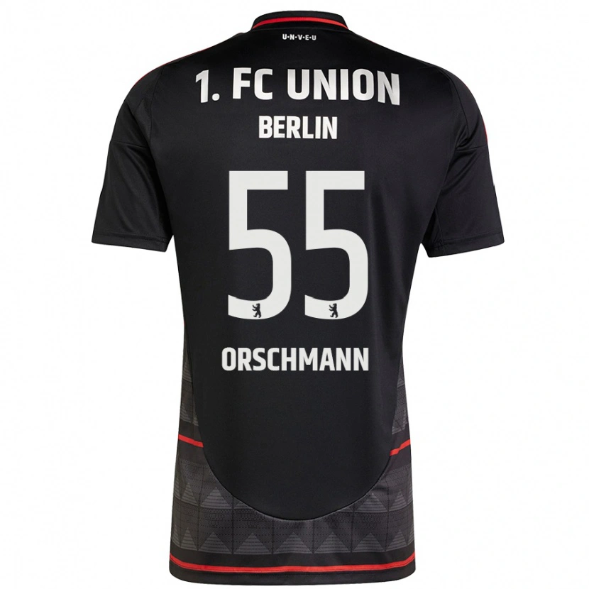 Danxen Kvinnor Katja Orschmann #55 Svart Bortatröja Matchtröjor 2024/25 Tröjor T-Tröja