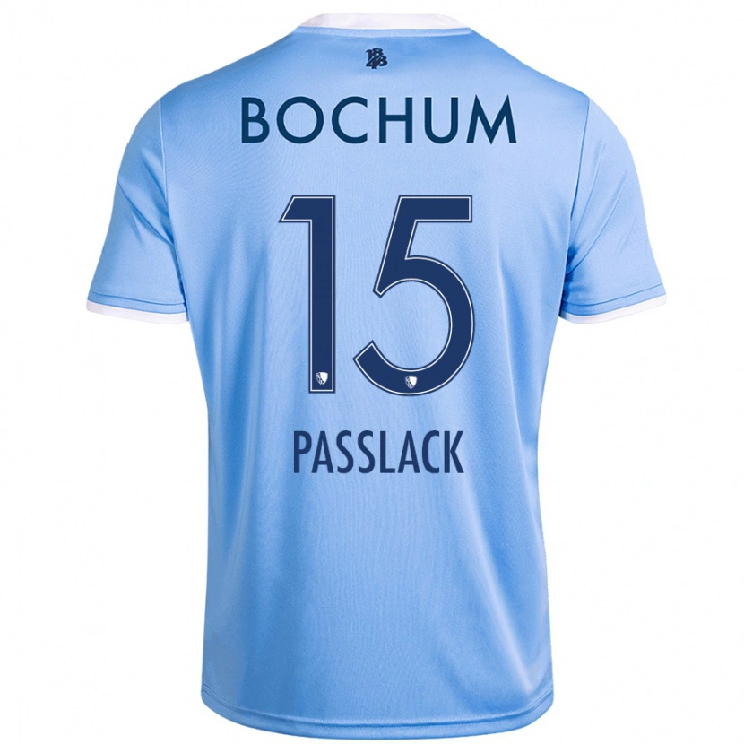 Danxen Kvinnor Felix Passlack #15 Himmelsblå Bortatröja Matchtröjor 2024/25 Tröjor T-Tröja