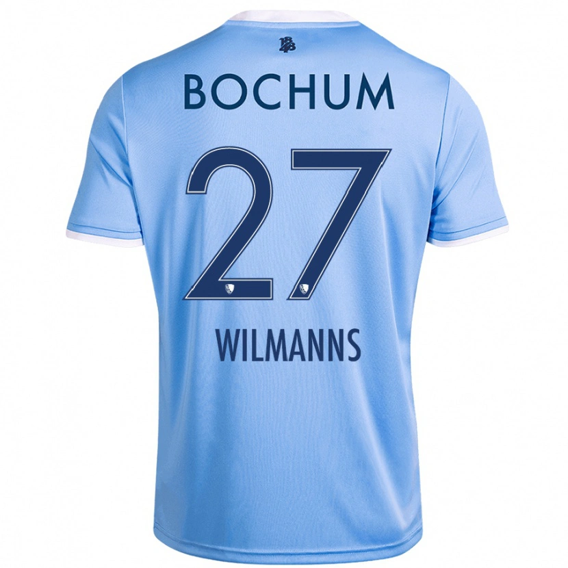 Danxen Kvinnor Anjo Wilmanns #27 Himmelsblå Bortatröja Matchtröjor 2024/25 Tröjor T-Tröja