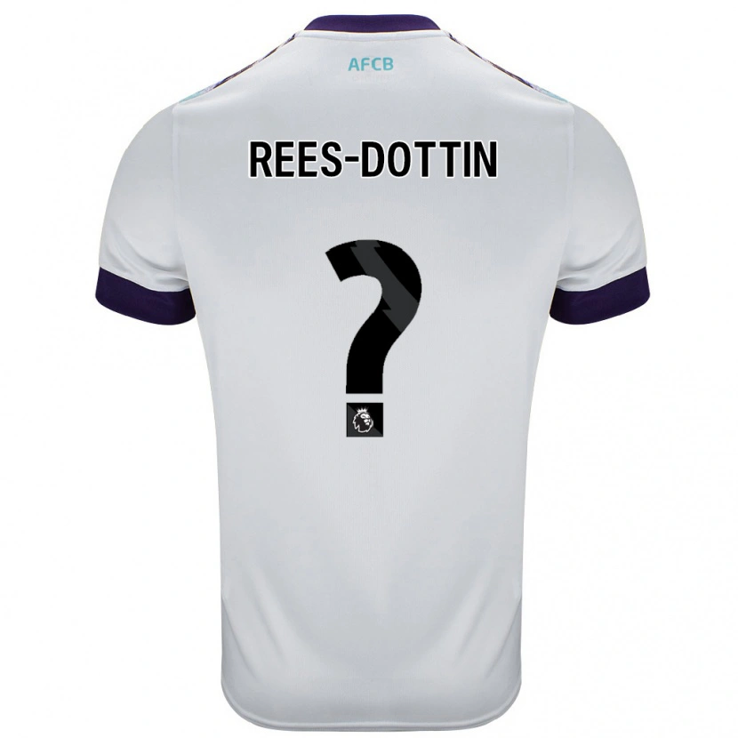 Danxen Kvinnor Remy Rees-Dottin #0 Vit Grön Lila Bortatröja Matchtröjor 2024/25 Tröjor T-Tröja