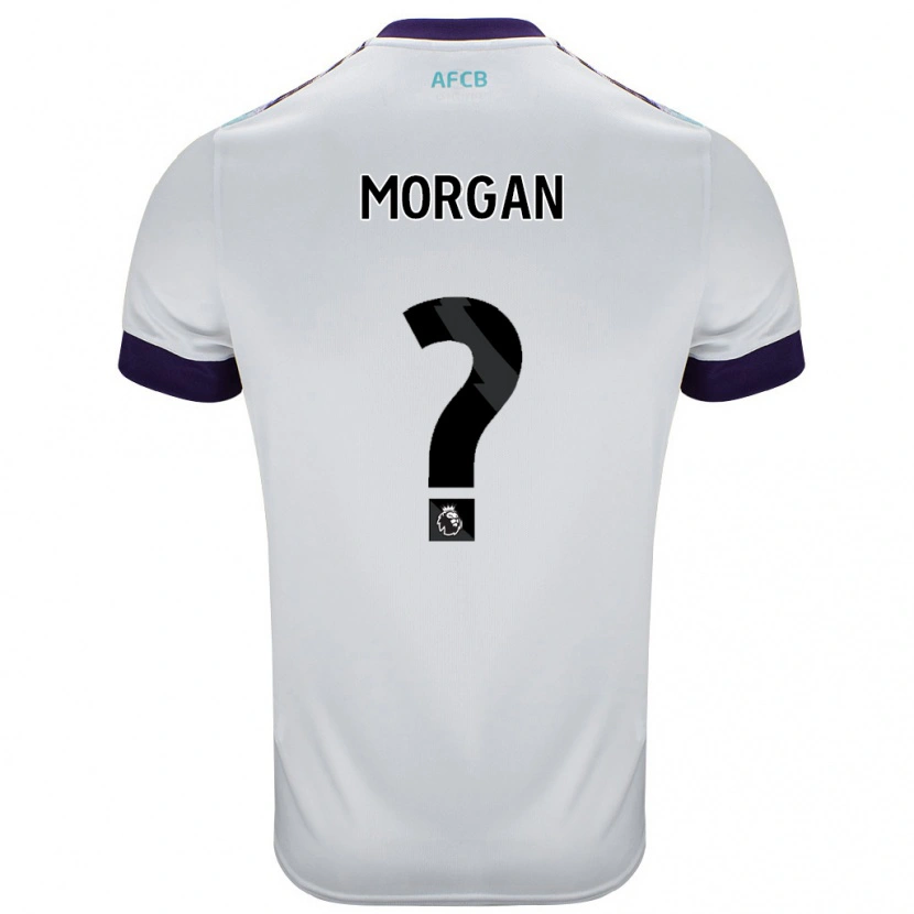 Danxen Kvinnor Ollie Morgan #0 Vit Grön Lila Bortatröja Matchtröjor 2024/25 Tröjor T-Tröja