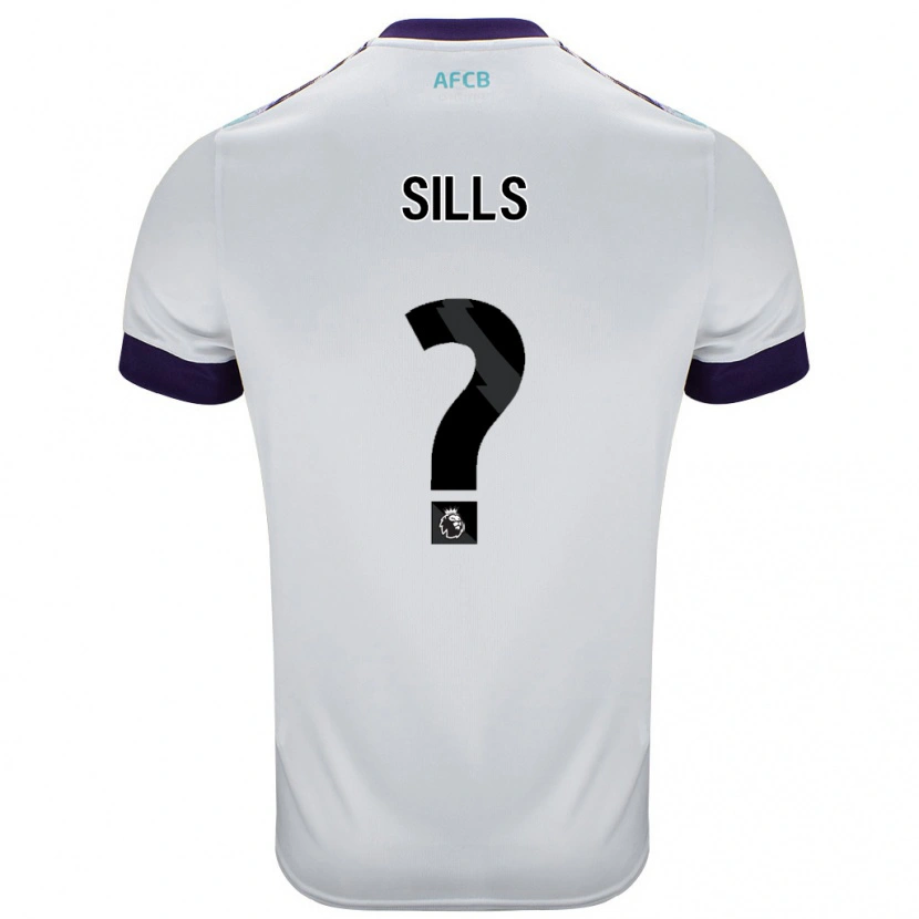 Danxen Kvinnor Ethan Sills #0 Vit Grön Lila Bortatröja Matchtröjor 2024/25 Tröjor T-Tröja