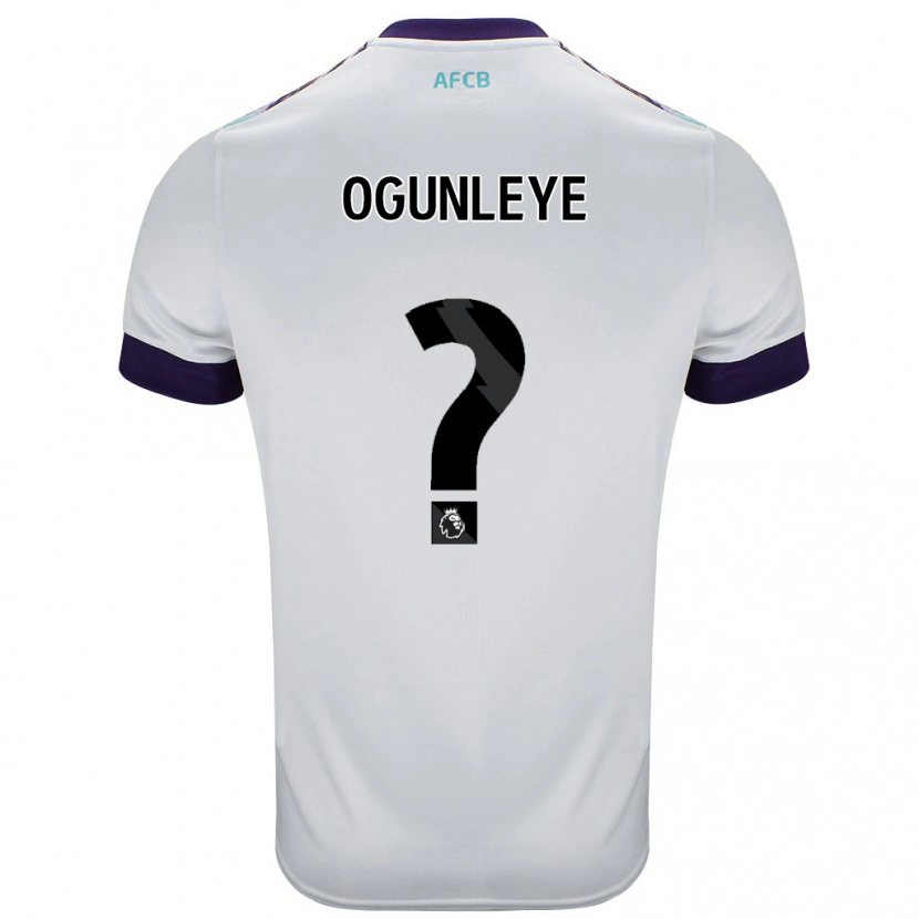 Danxen Kvinnor Malachi Ogunleye #0 Vit Grön Lila Bortatröja Matchtröjor 2024/25 Tröjor T-Tröja