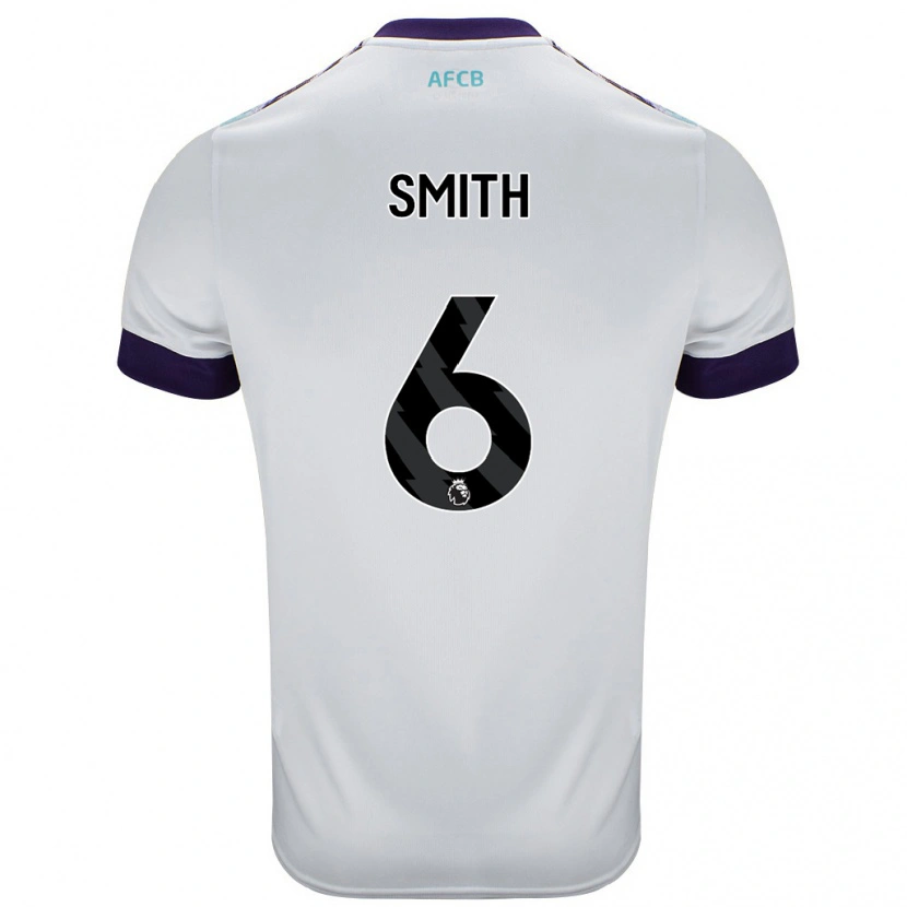 Danxen Kvinnor Maisy Smith #6 Vit Grön Lila Bortatröja Matchtröjor 2024/25 Tröjor T-Tröja