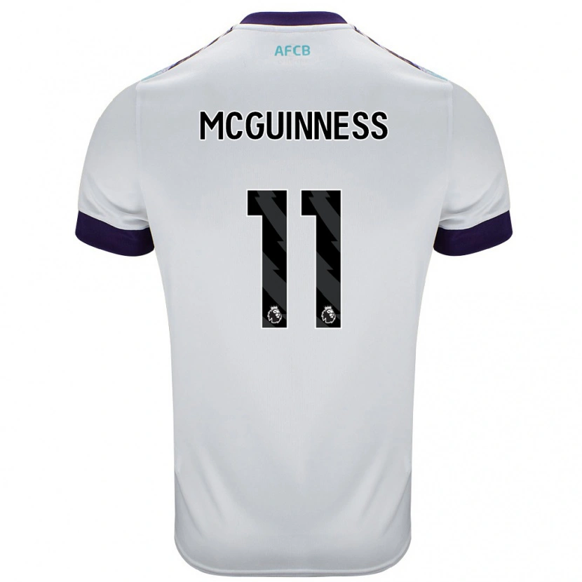 Danxen Kvinnor Gemma Mcguinness #11 Vit Grön Lila Bortatröja Matchtröjor 2024/25 Tröjor T-Tröja