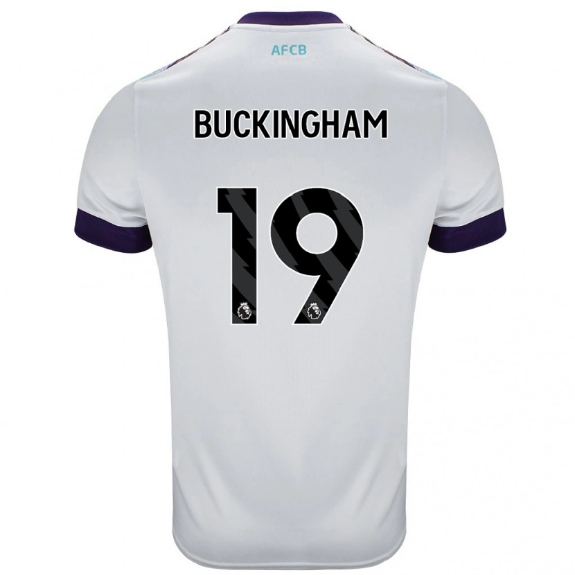 Danxen Kvinnor Alisha Buckingham #19 Vit Grön Lila Bortatröja Matchtröjor 2024/25 Tröjor T-Tröja