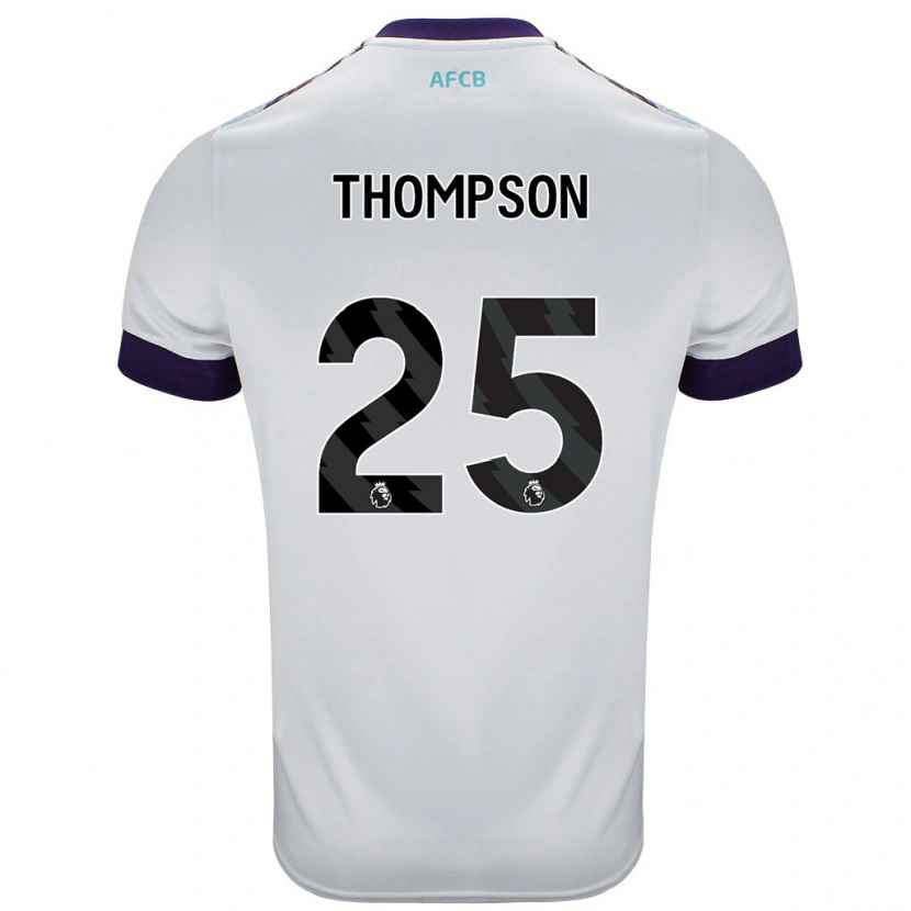 Danxen Kvinnor Kenni Thompson #25 Vit Grön Lila Bortatröja Matchtröjor 2024/25 Tröjor T-Tröja