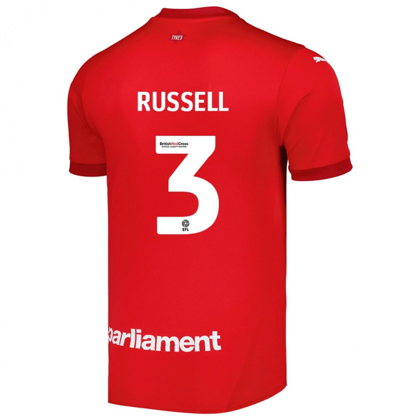 Danxen Barn Jon Russell #3 Röd Hemmatröja Matchtröjor 2024/25 Tröjor T-Tröja
