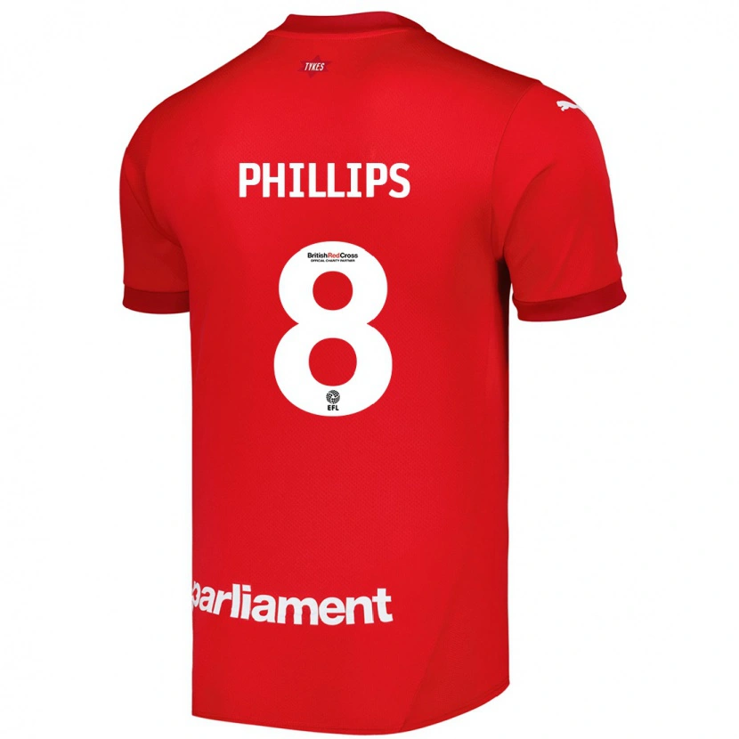 Danxen Barn Adam Phillips #8 Röd Hemmatröja Matchtröjor 2024/25 Tröjor T-Tröja