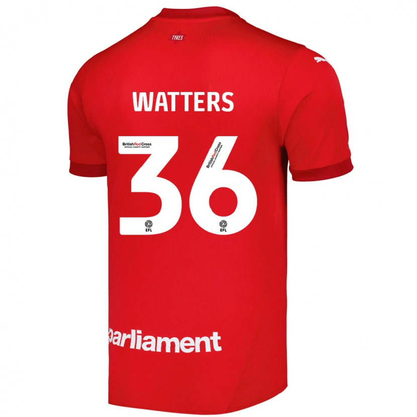 Danxen Barn Max Watters #36 Röd Hemmatröja Matchtröjor 2024/25 Tröjor T-Tröja