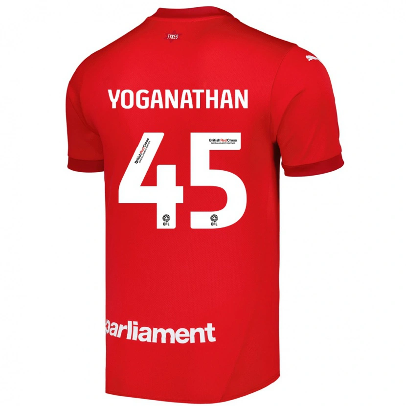 Danxen Barn Vimal Yoganathan #45 Röd Hemmatröja Matchtröjor 2024/25 Tröjor T-Tröja