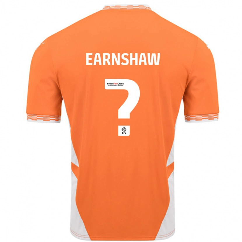 Danxen Barn Alice Earnshaw #0 Orange Vit Hemmatröja Matchtröjor 2024/25 Tröjor T-Tröja