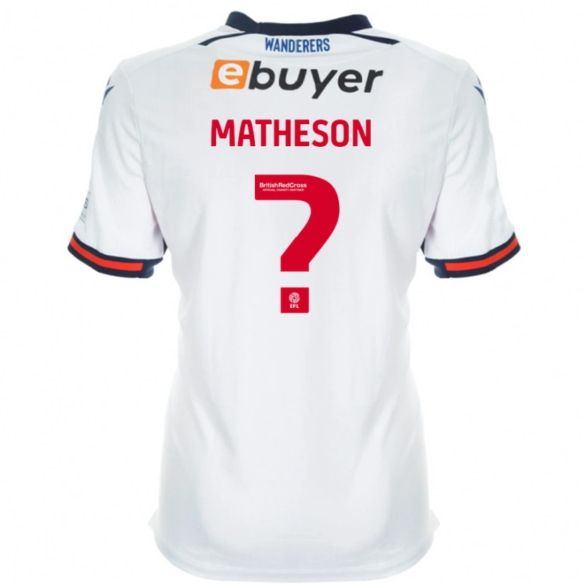 Danxen Barn Luke Matheson #0 Vit Hemmatröja Matchtröjor 2024/25 Tröjor T-Tröja