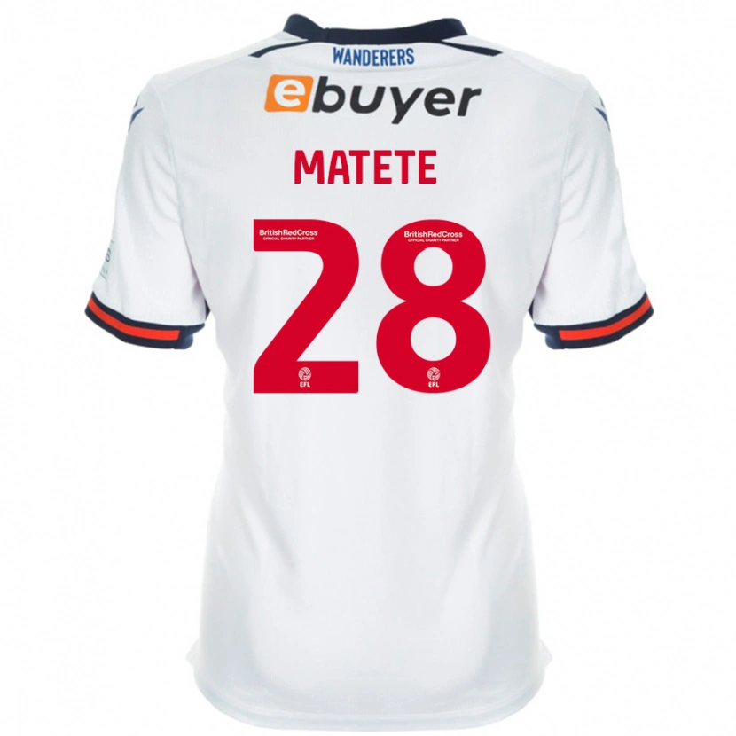 Danxen Barn Jay Matete #28 Vit Hemmatröja Matchtröjor 2024/25 Tröjor T-Tröja