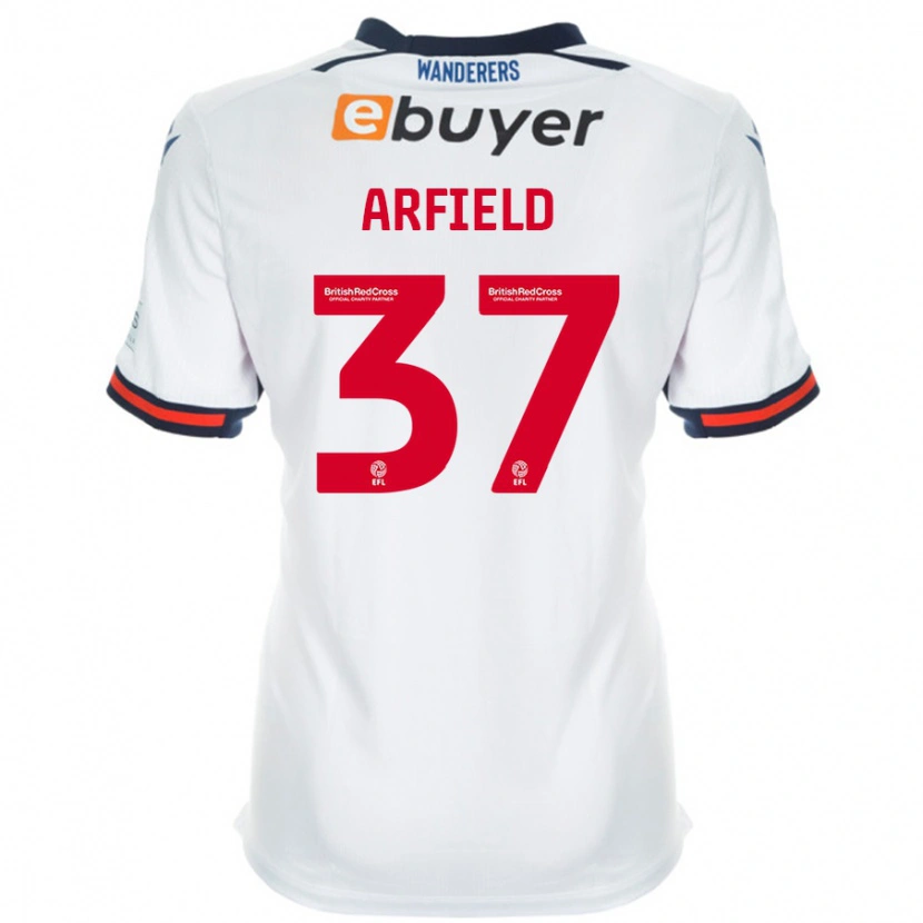 Danxen Barn Scott Arfield #37 Vit Hemmatröja Matchtröjor 2024/25 Tröjor T-Tröja