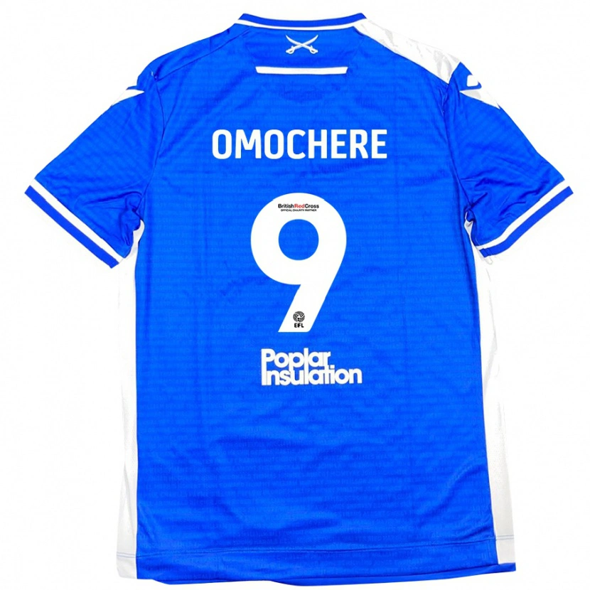 Danxen Barn Promise Omochere #9 Blå Vit Hemmatröja Matchtröjor 2024/25 Tröjor T-Tröja