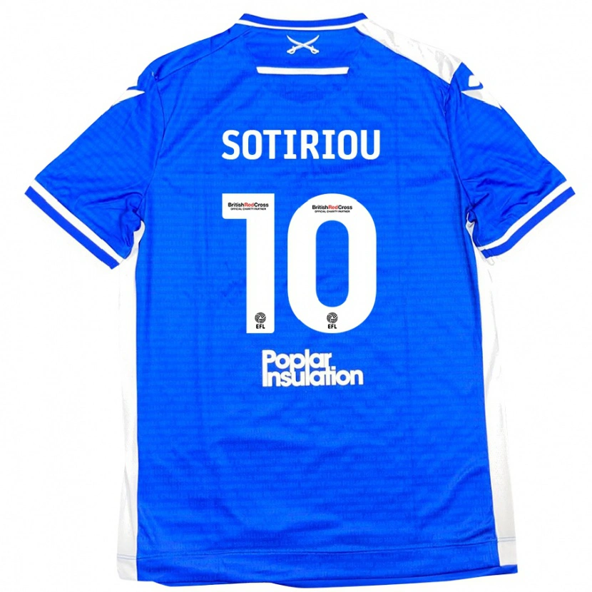 Danxen Barn Ruel Sotiriou #10 Blå Vit Hemmatröja Matchtröjor 2024/25 Tröjor T-Tröja