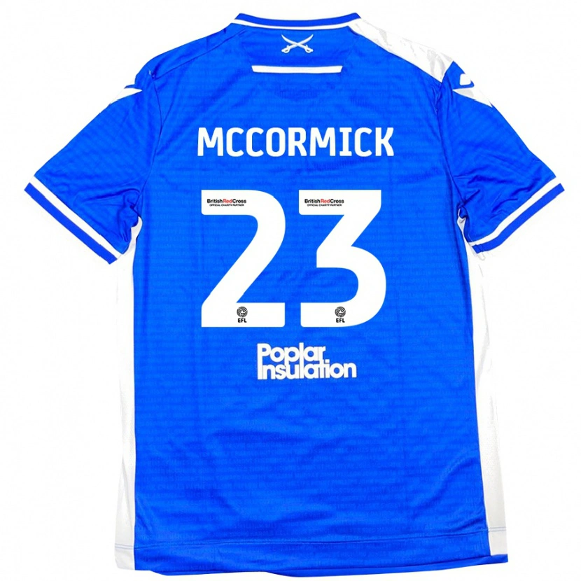 Danxen Barn Luke Mccormick #23 Blå Vit Hemmatröja Matchtröjor 2024/25 Tröjor T-Tröja
