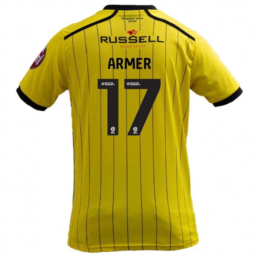 Danxen Barn Jack Armer #17 Gul Hemmatröja Matchtröjor 2024/25 Tröjor T-Tröja