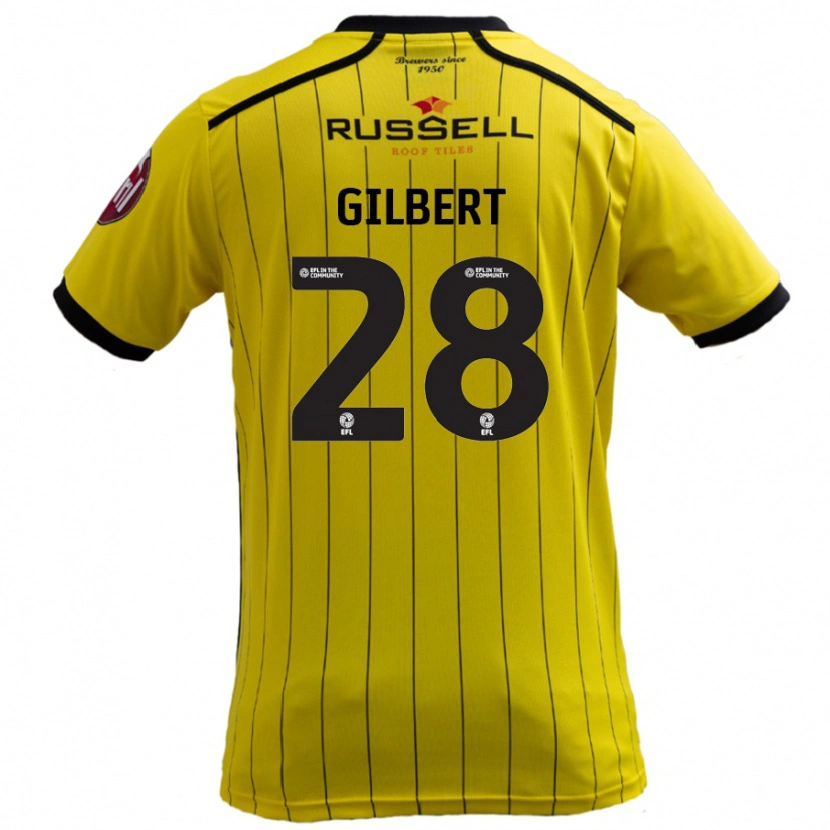 Danxen Barn Cameron Gilbert #28 Gul Hemmatröja Matchtröjor 2024/25 Tröjor T-Tröja