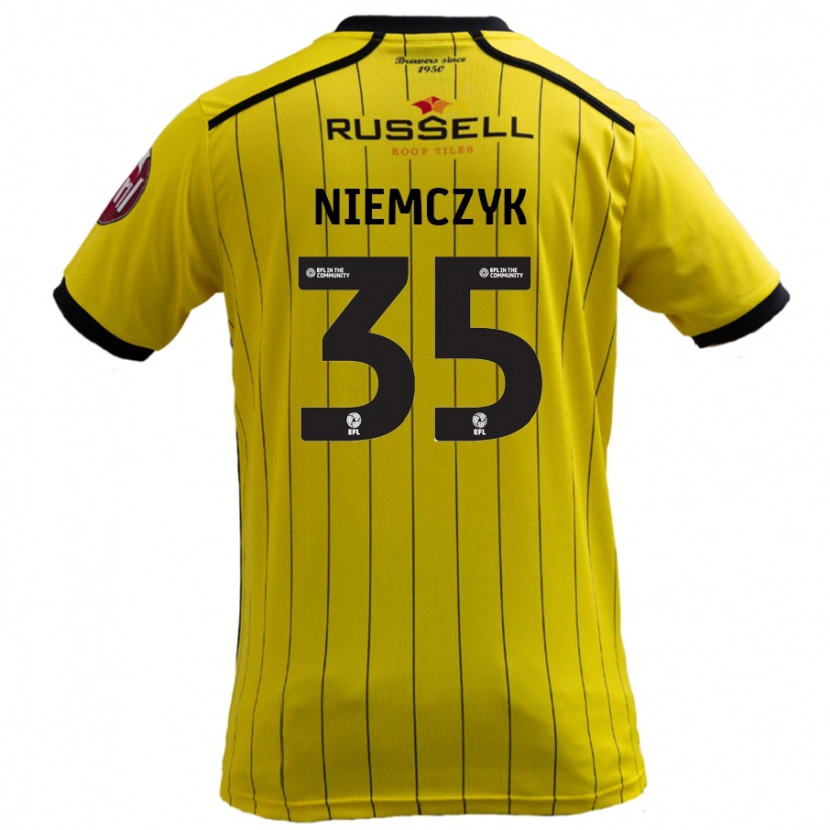 Danxen Barn Jakub Niemczyk #35 Gul Hemmatröja Matchtröjor 2024/25 Tröjor T-Tröja