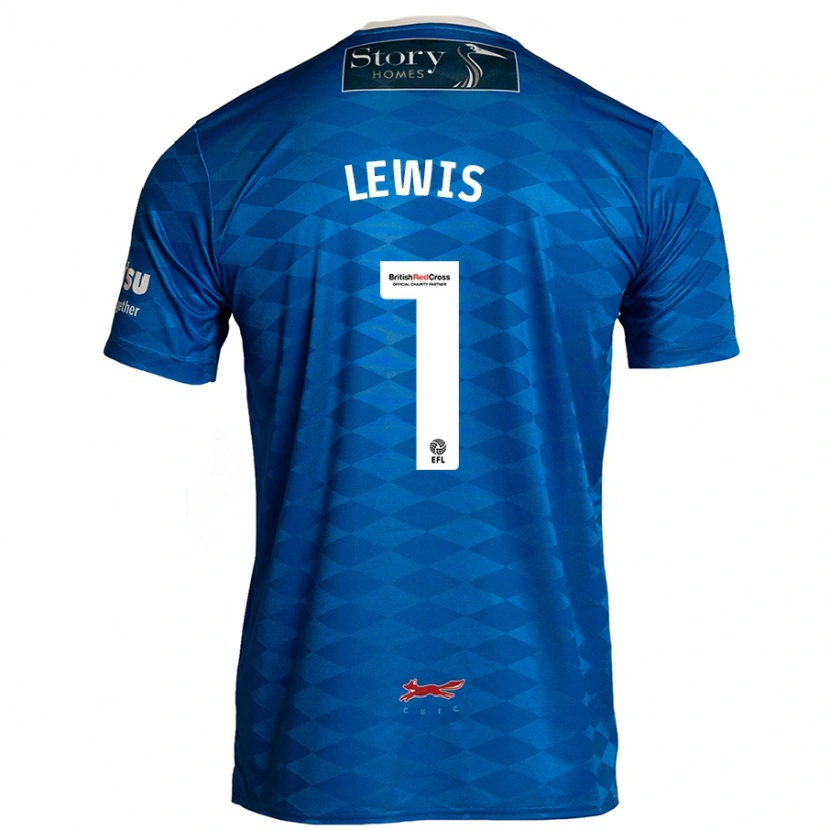 Danxen Barn Harry Lewis #1 Blå Hemmatröja Matchtröjor 2024/25 Tröjor T-Tröja