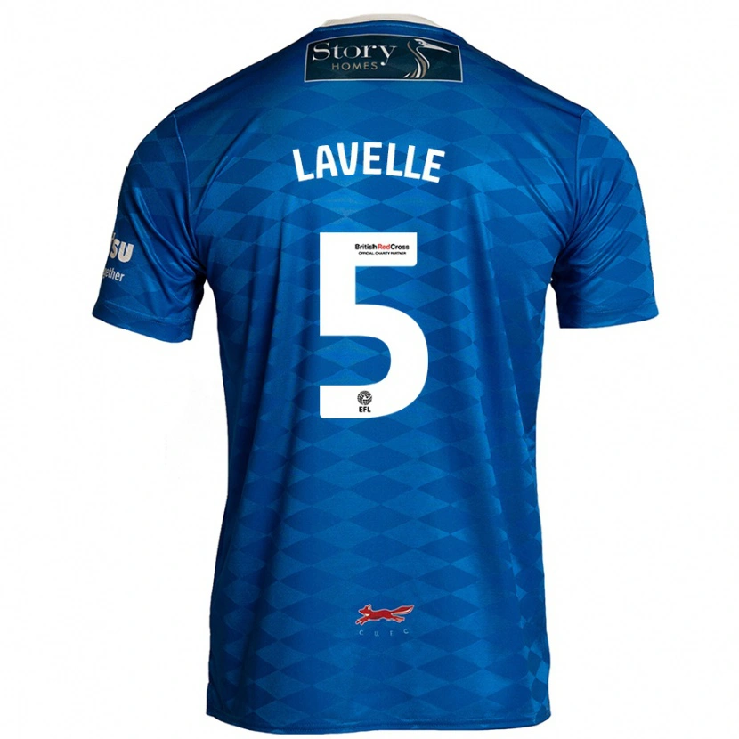 Danxen Barn Sam Lavelle #5 Blå Hemmatröja Matchtröjor 2024/25 Tröjor T-Tröja