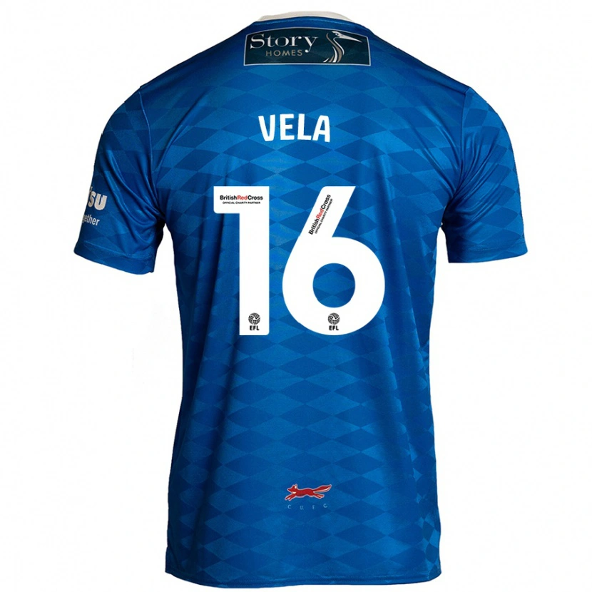 Danxen Barn Josh Vela #16 Blå Hemmatröja Matchtröjor 2024/25 Tröjor T-Tröja