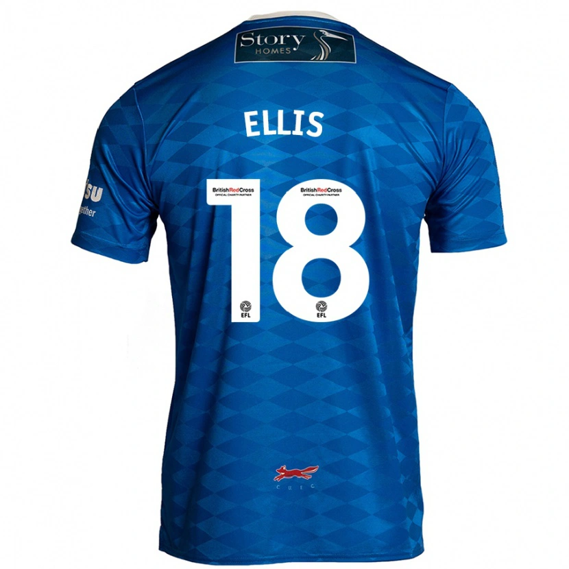 Danxen Barn Jack Ellis #18 Blå Hemmatröja Matchtröjor 2024/25 Tröjor T-Tröja