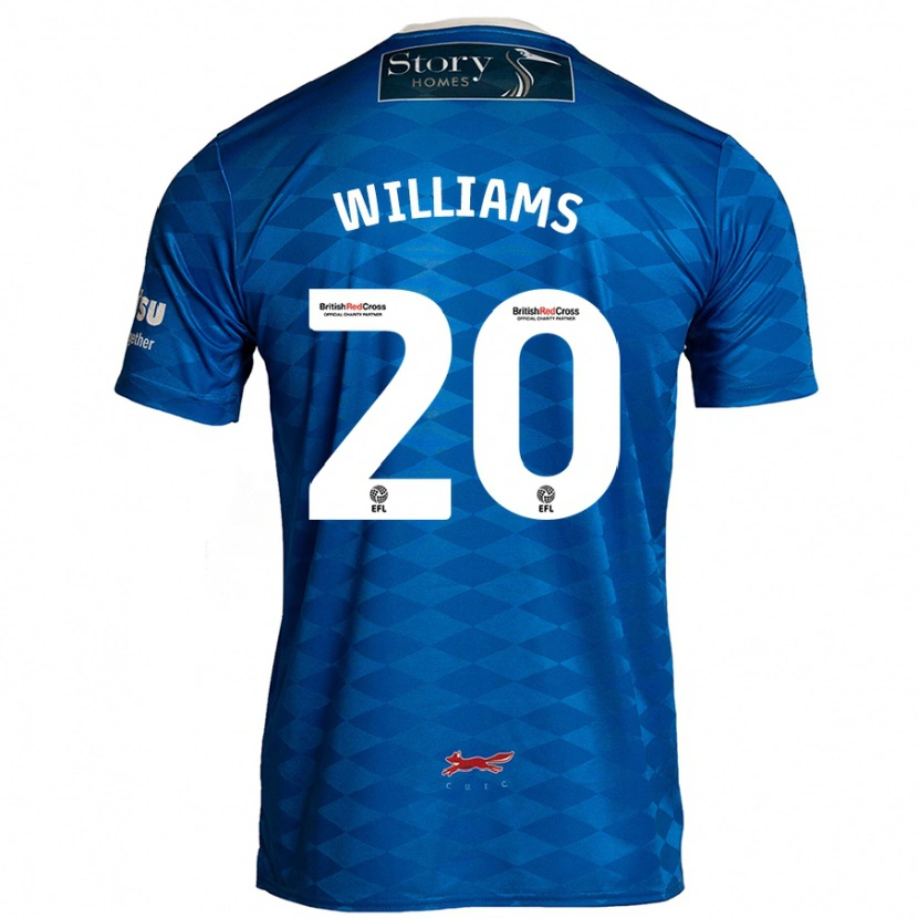 Danxen Barn Ben Williams #20 Blå Hemmatröja Matchtröjor 2024/25 Tröjor T-Tröja