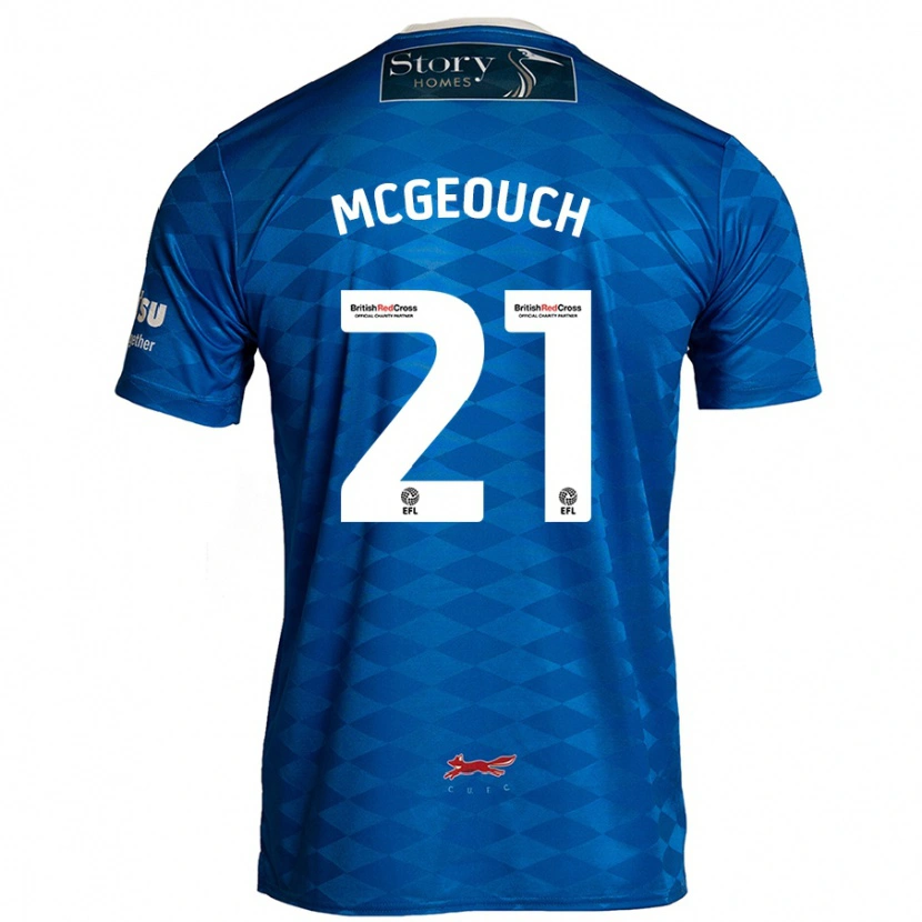 Danxen Barn Dylan Mcgeouch #21 Blå Hemmatröja Matchtröjor 2024/25 Tröjor T-Tröja