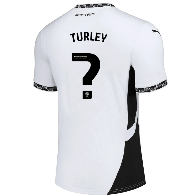 Danxen Barn Freddie Turley #0 Vit Svart Hemmatröja Matchtröjor 2024/25 Tröjor T-Tröja