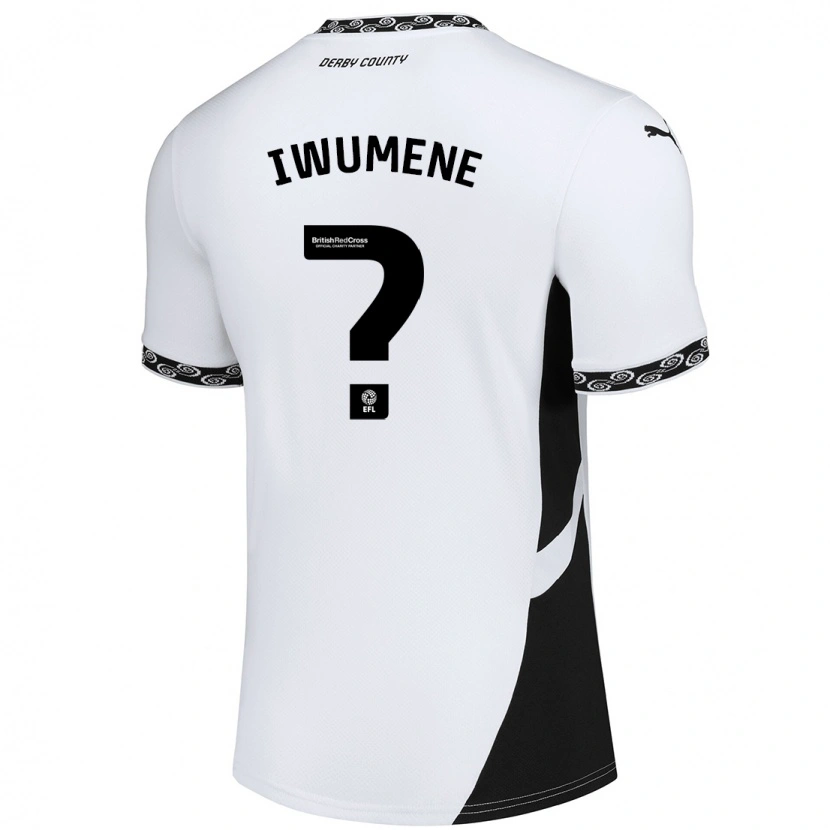Danxen Barn Alex Stepien-Iwumene #0 Vit Svart Hemmatröja Matchtröjor 2024/25 Tröjor T-Tröja