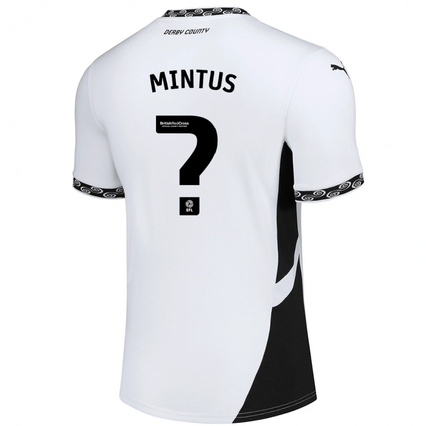 Danxen Barn Marley Mintus #0 Vit Svart Hemmatröja Matchtröjor 2024/25 Tröjor T-Tröja