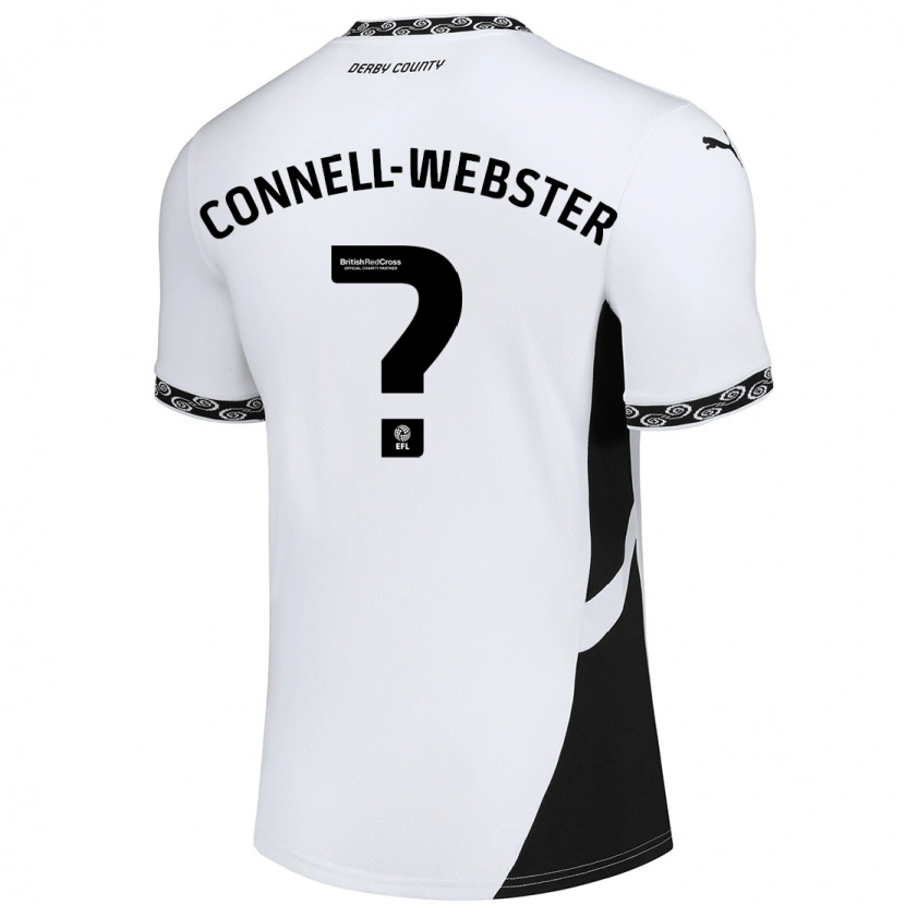 Danxen Barn Braidy Connell-Webster #0 Vit Svart Hemmatröja Matchtröjor 2024/25 Tröjor T-Tröja